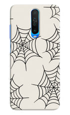 Spider Web Poco X2 Hard Case Back Cover by Casekaro