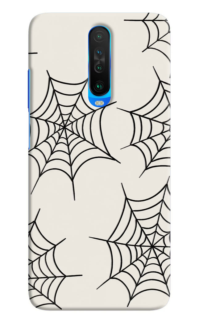 Spider Web Poco X2 Hard Case Back Cover by Casekaro