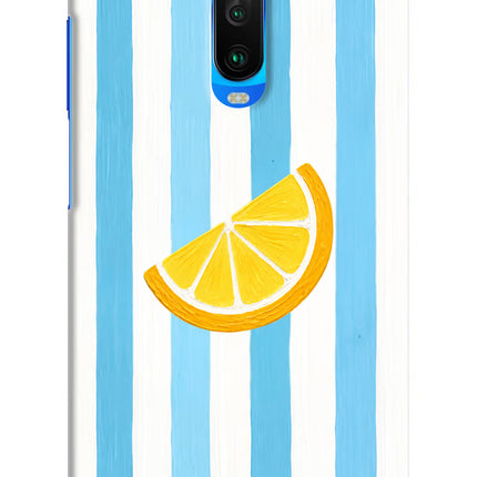 Summer Lemon Poco X2 Hard Case Back Cover by Casekaro