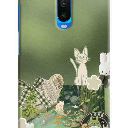 Aesthetic anime Poco X2 Hard Case Back Cover by Casekaro