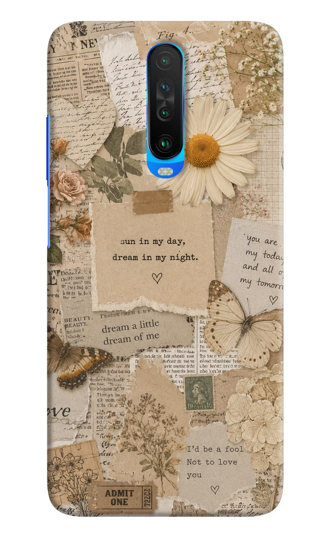 Vintage case Poco X2 Hard Case Back Cover by Casekaro