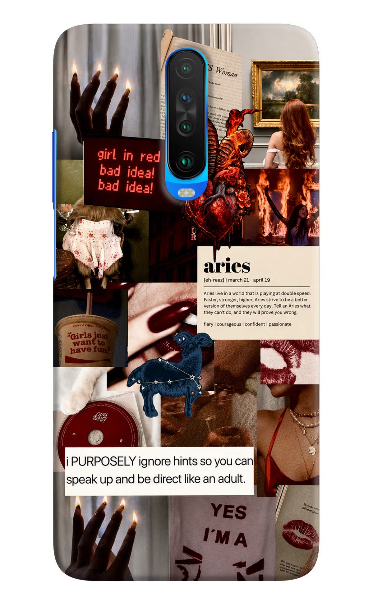 Zodiac Aries Poco X2 Back Cover