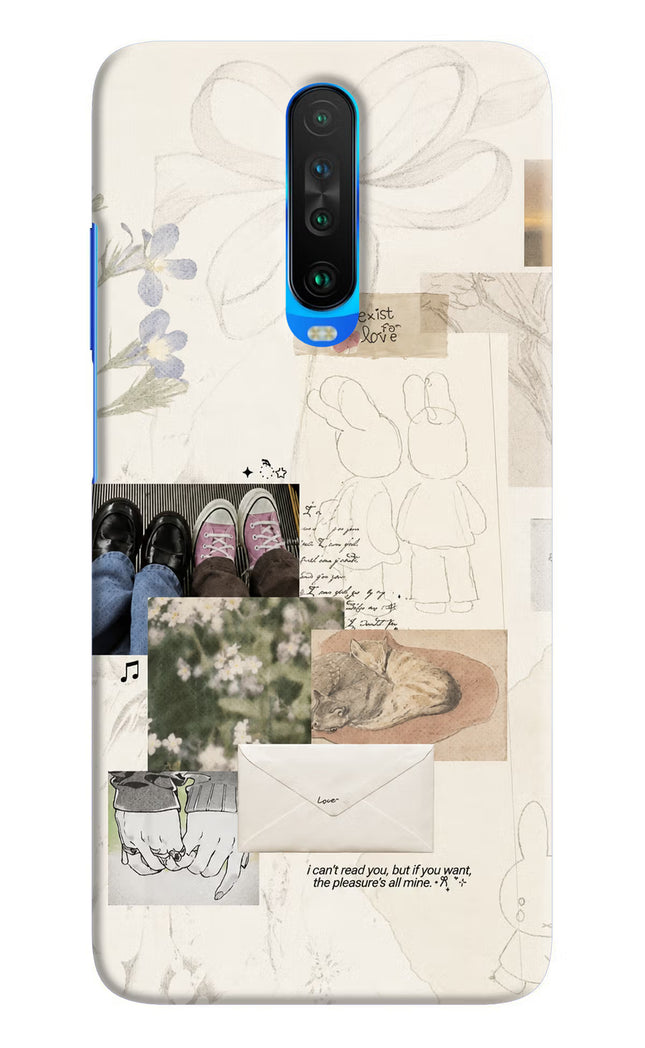 Soft Aesthetic Poco X2 Hard Case Back Cover by Casekaro