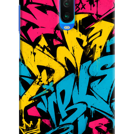 Graffiti Vibe Poco X2 Hard Case Back Cover by Casekaro