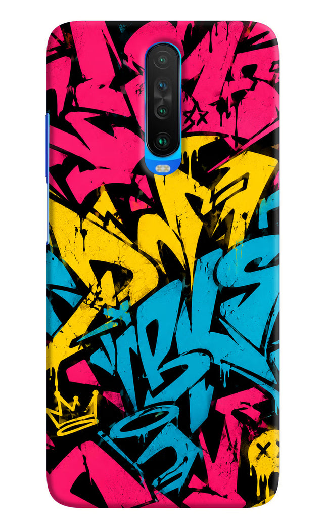 Graffiti Vibe Poco X2 Hard Case Back Cover by Casekaro