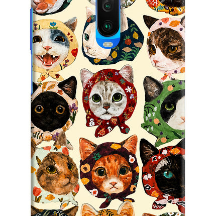 Cool Cat Poco X2 Hard Case Back Cover by Casekaro