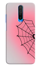Pink Web Poco X2 Hard Case Back Cover by Casekaro