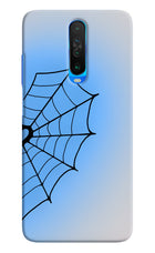 Blue Web Poco X2 Hard Case Back Cover by Casekaro