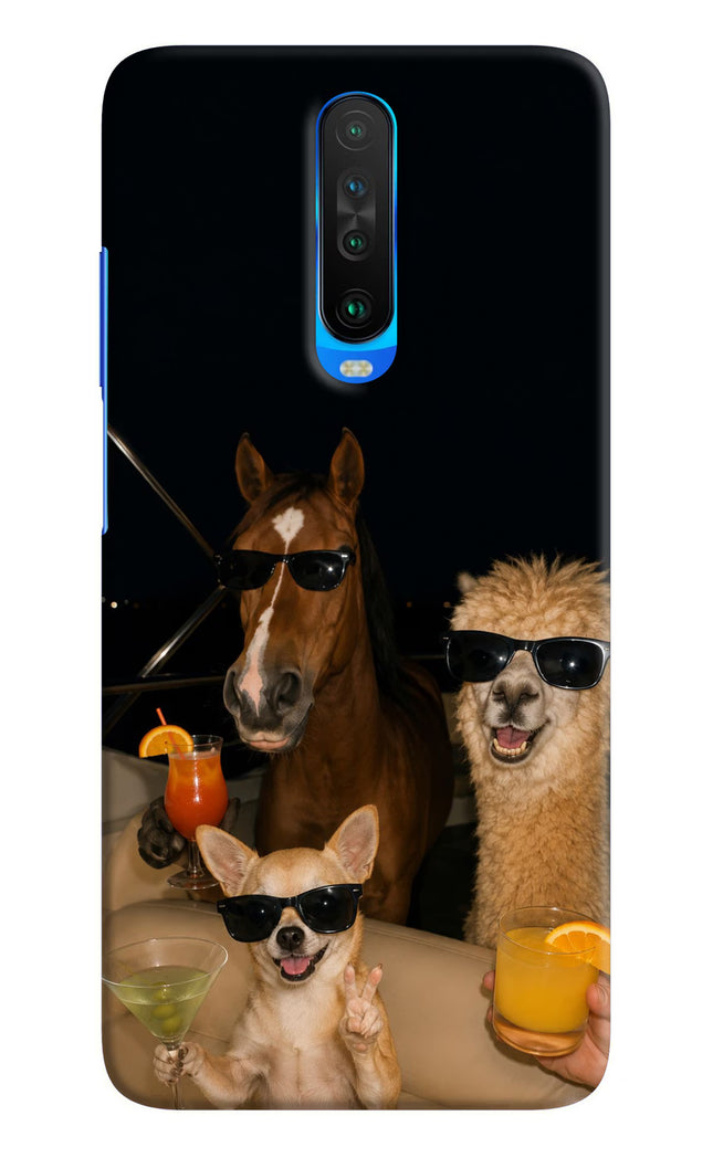 Party Squad Poco X2 Hard Case Back Cover by Casekaro