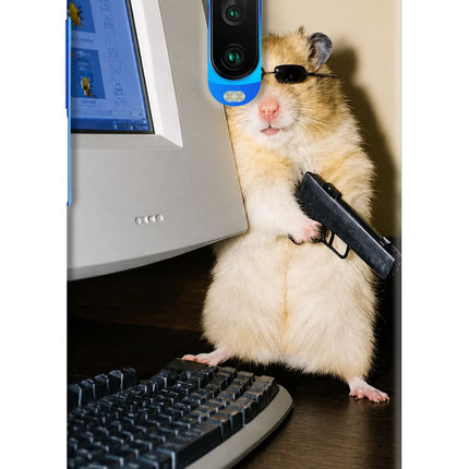 Hacker Hamster Poco X2 Hard Case Back Cover by Casekaro