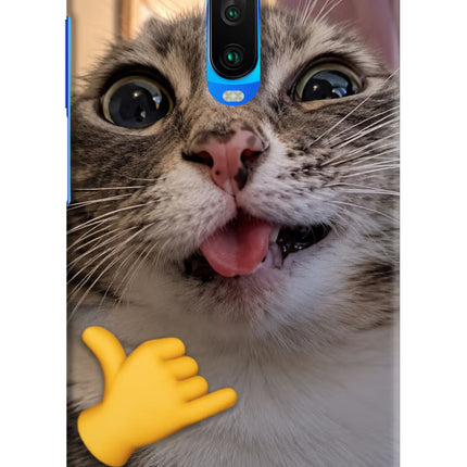 Silly Cat Call Poco X2 Hard Case Back Cover by Casekaro