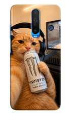 Gamer Cat Energy Poco X2 Hard Case Back Cover by Casekaro