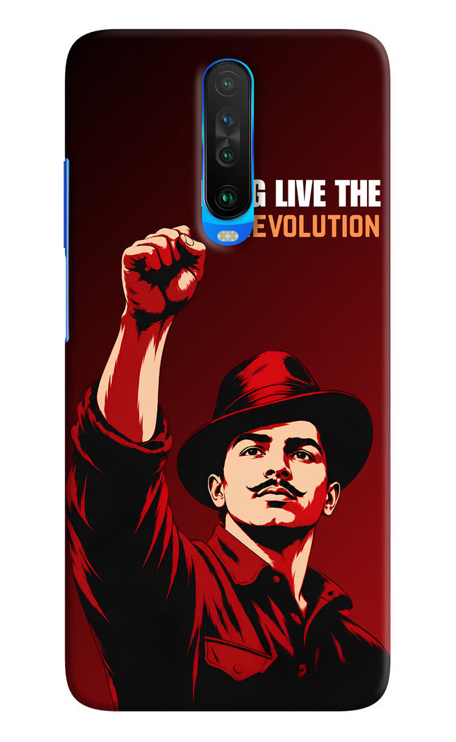 Bhagat Singh Revolution Poco X2 Back Cover