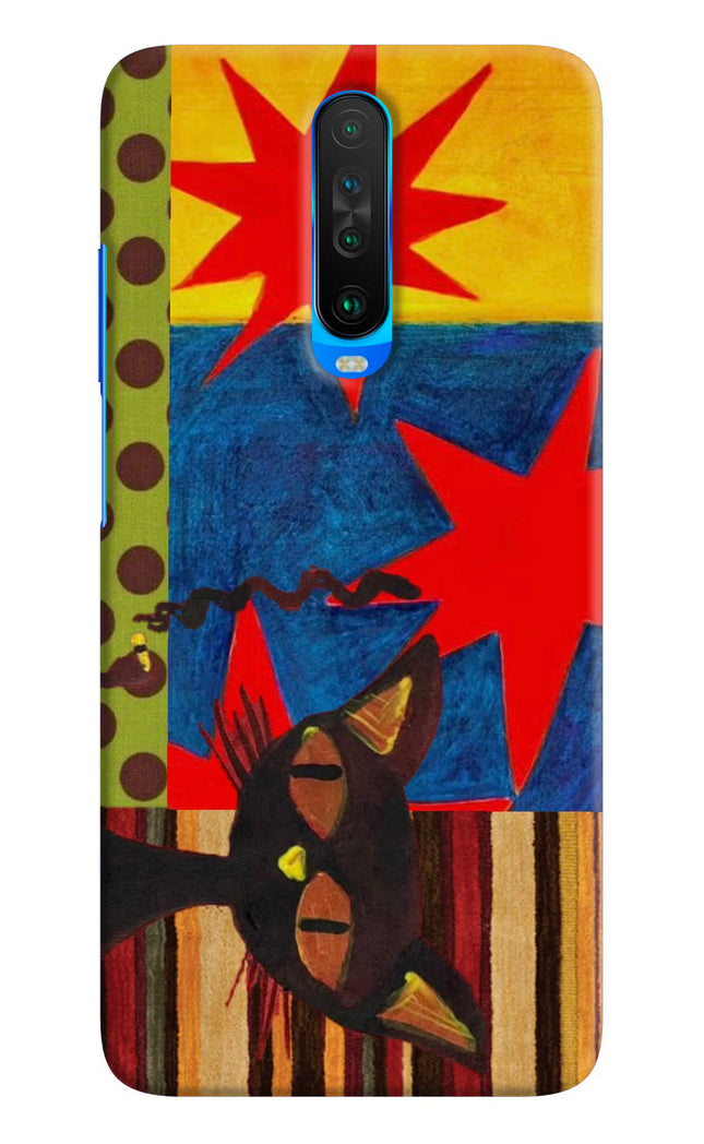 Pop Cat Poco X2 Hard Case Back Cover by Casekaro