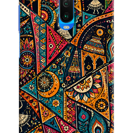 Folk Print Poco X2 Back Cover