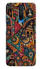 Folk Print Poco X2 Back Cover