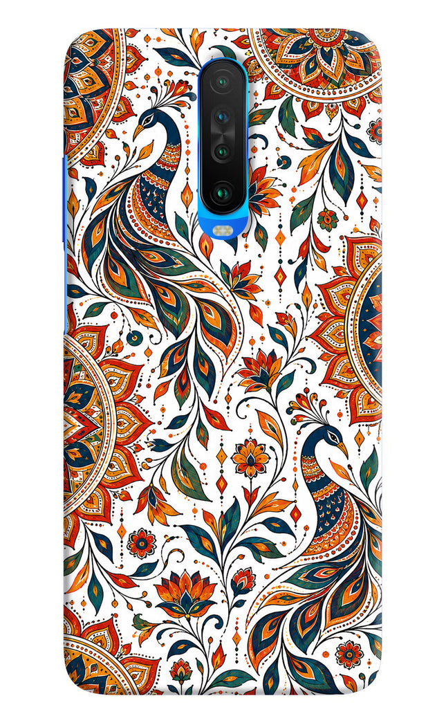 White Mayura Poco X2 Hard Case Back Cover by Casekaro