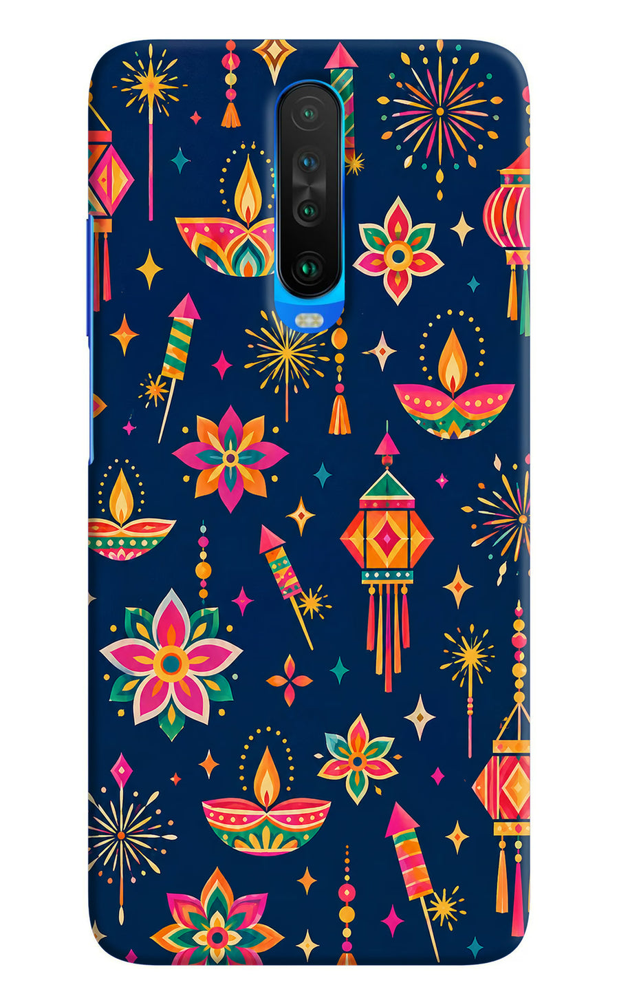 Festive Pop Poco X2 Back Cover, Hard case