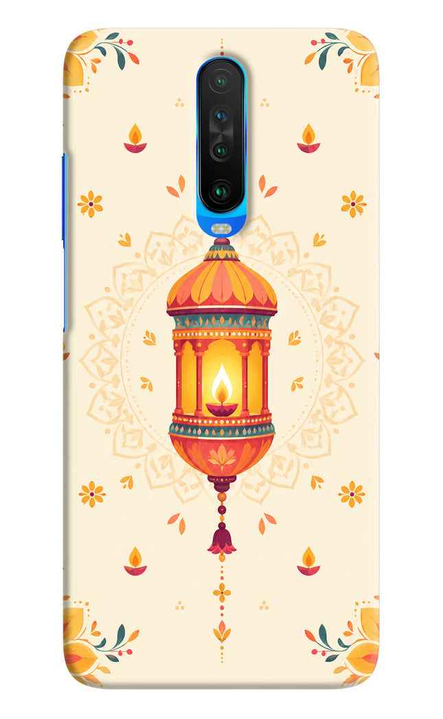 Golden Lantern Poco X2 Hard Case Back Cover by Casekaro