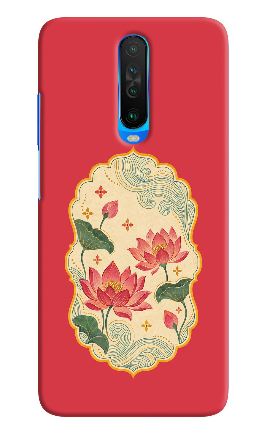 Pink Lotus Poco X2 Back Cover, Hard case