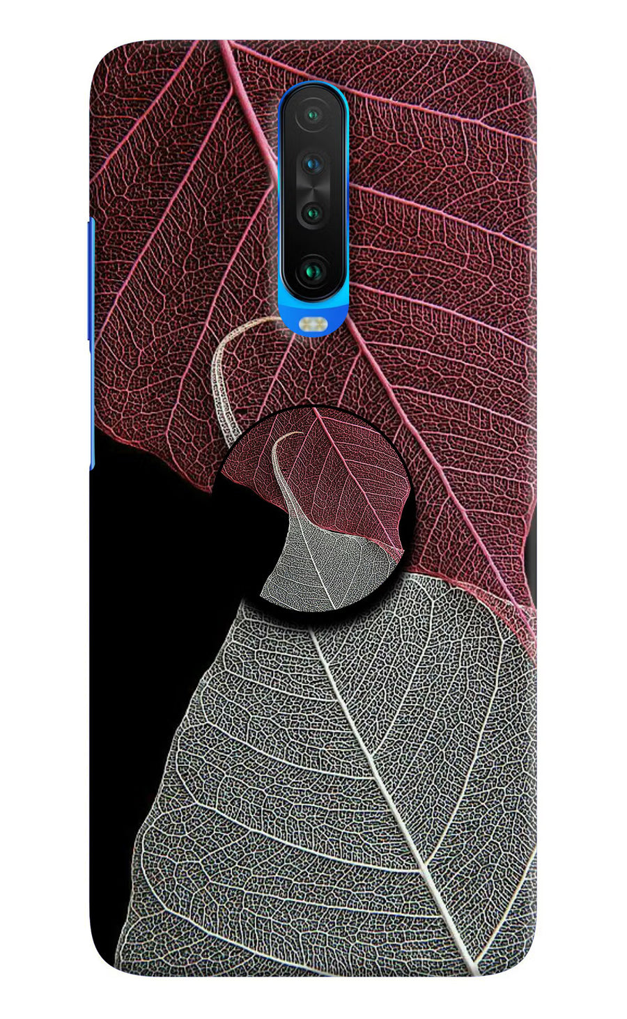 Leaf Pattern Poco X2 Pop Case, Hard case