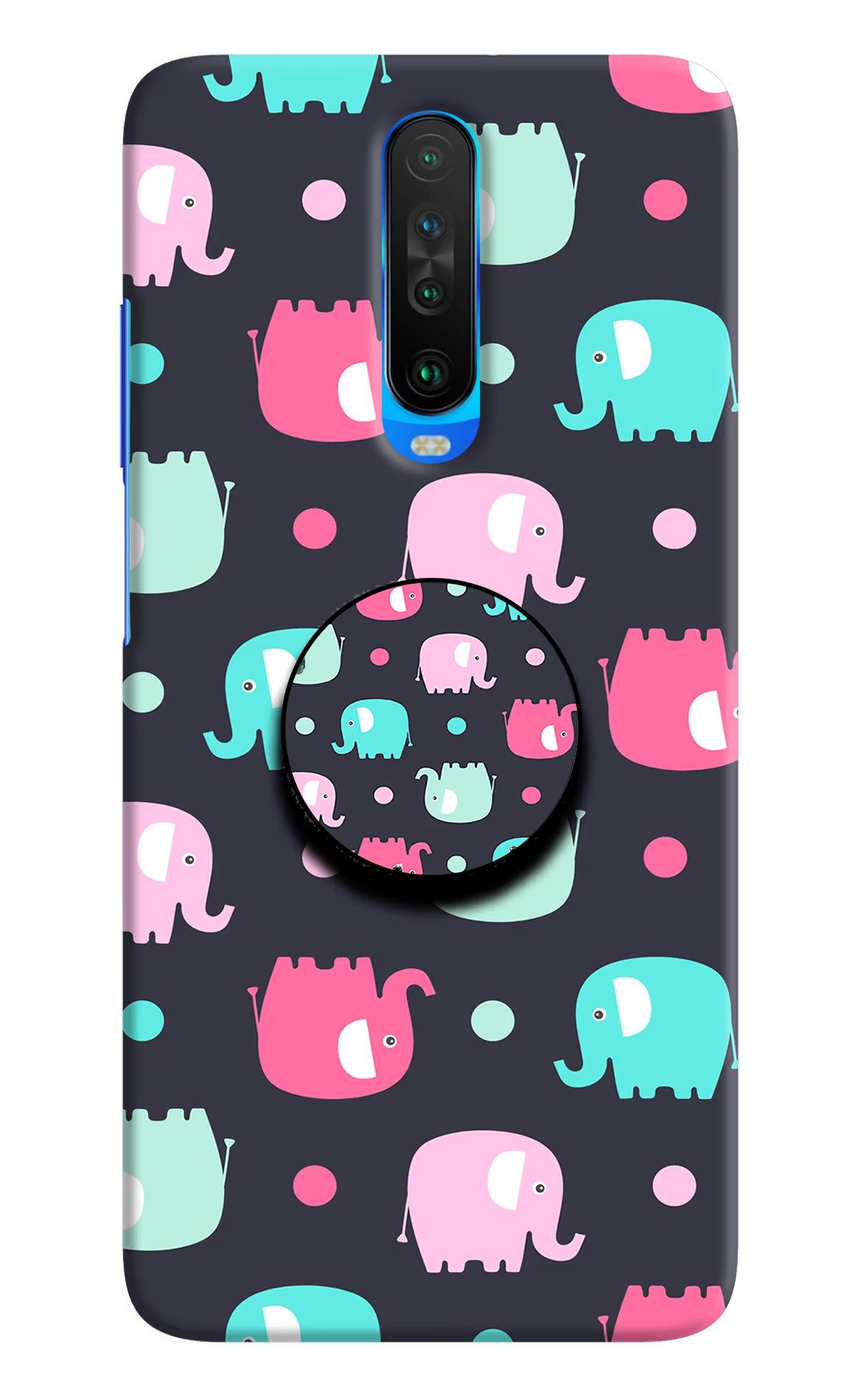 Baby Elephants Poco X2 Pop Case by Casekaro