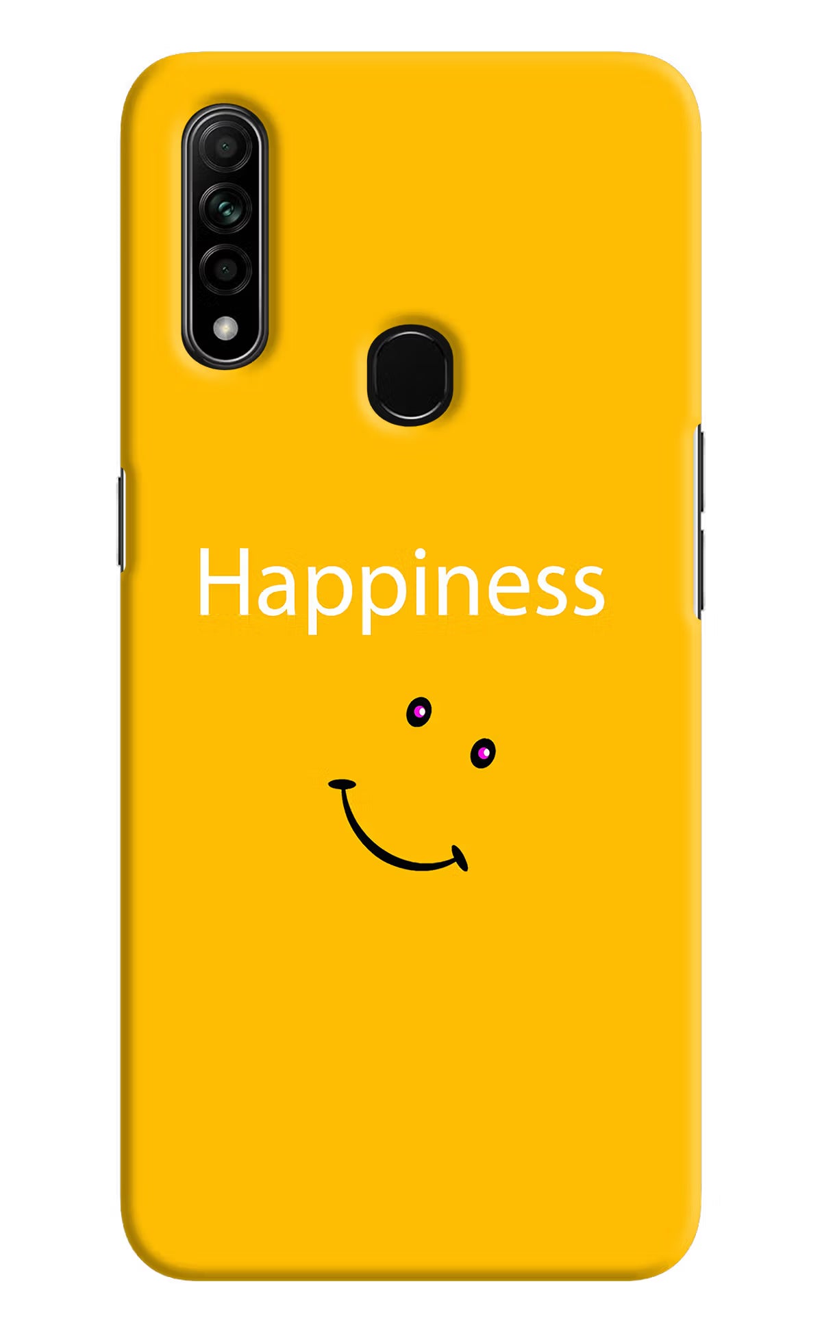 Happiness With Smiley Oppo A31 Hard Case Back Cover by Casekaro