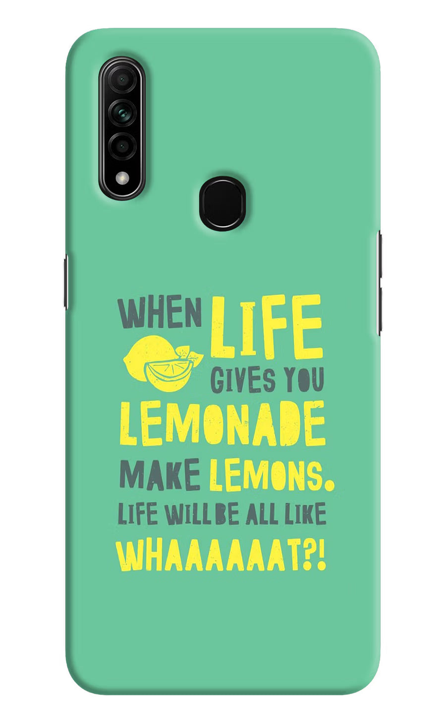 Quote Oppo A31 Back Cover, Hard case