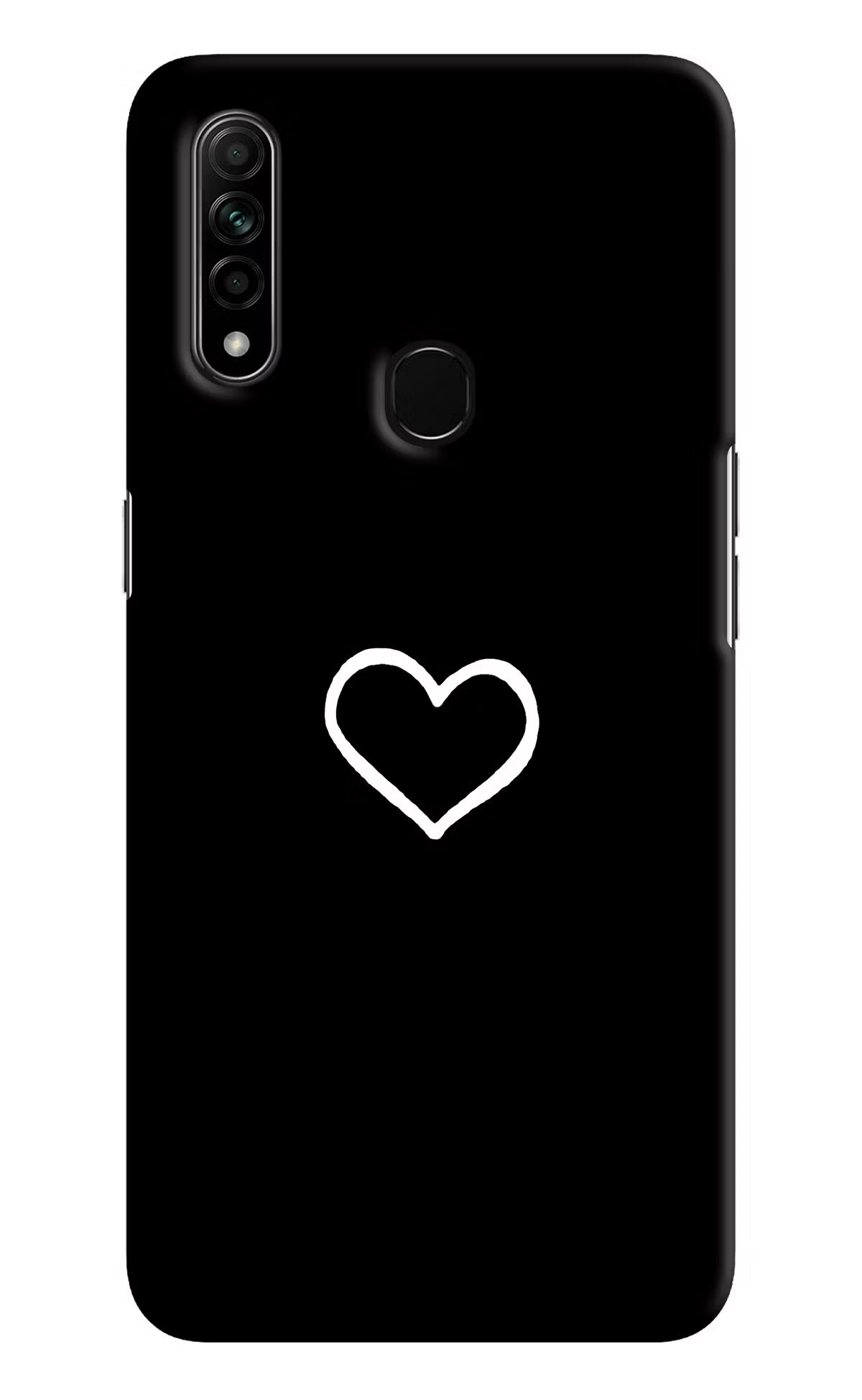 Heart Oppo A31 Hard Case Back Cover by Casekaro