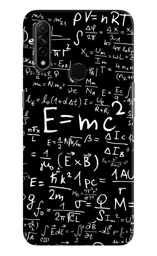 Physics Formula Oppo A31 Hard Case Back Cover by Casekaro