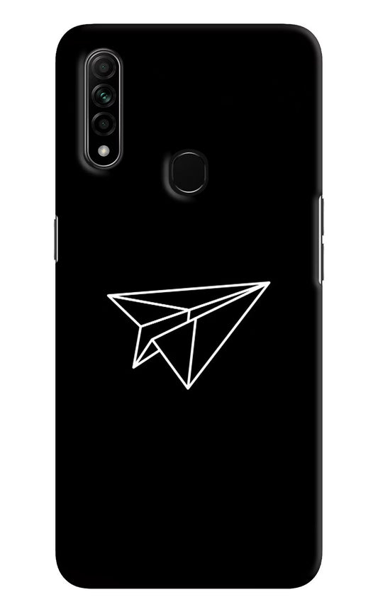 Paper Plane White Oppo A31 Hard Case Back Cover by Casekaro