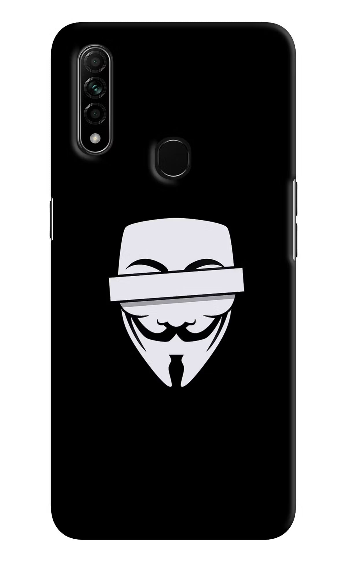 Anonymous Face Oppo A31 Hard Case Back Cover by Casekaro