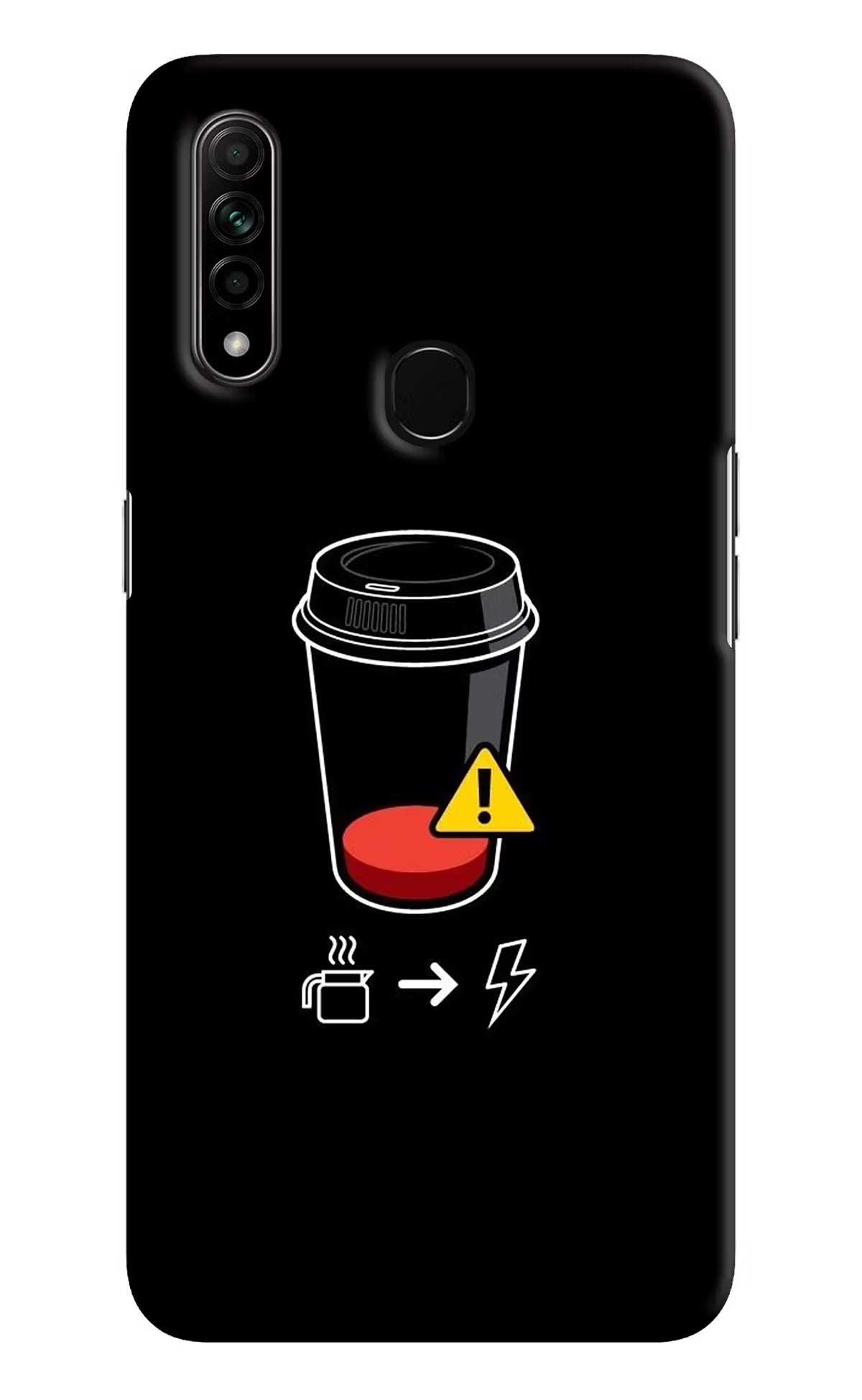 Coffee Oppo A31 Hard Case Back Cover by Casekaro