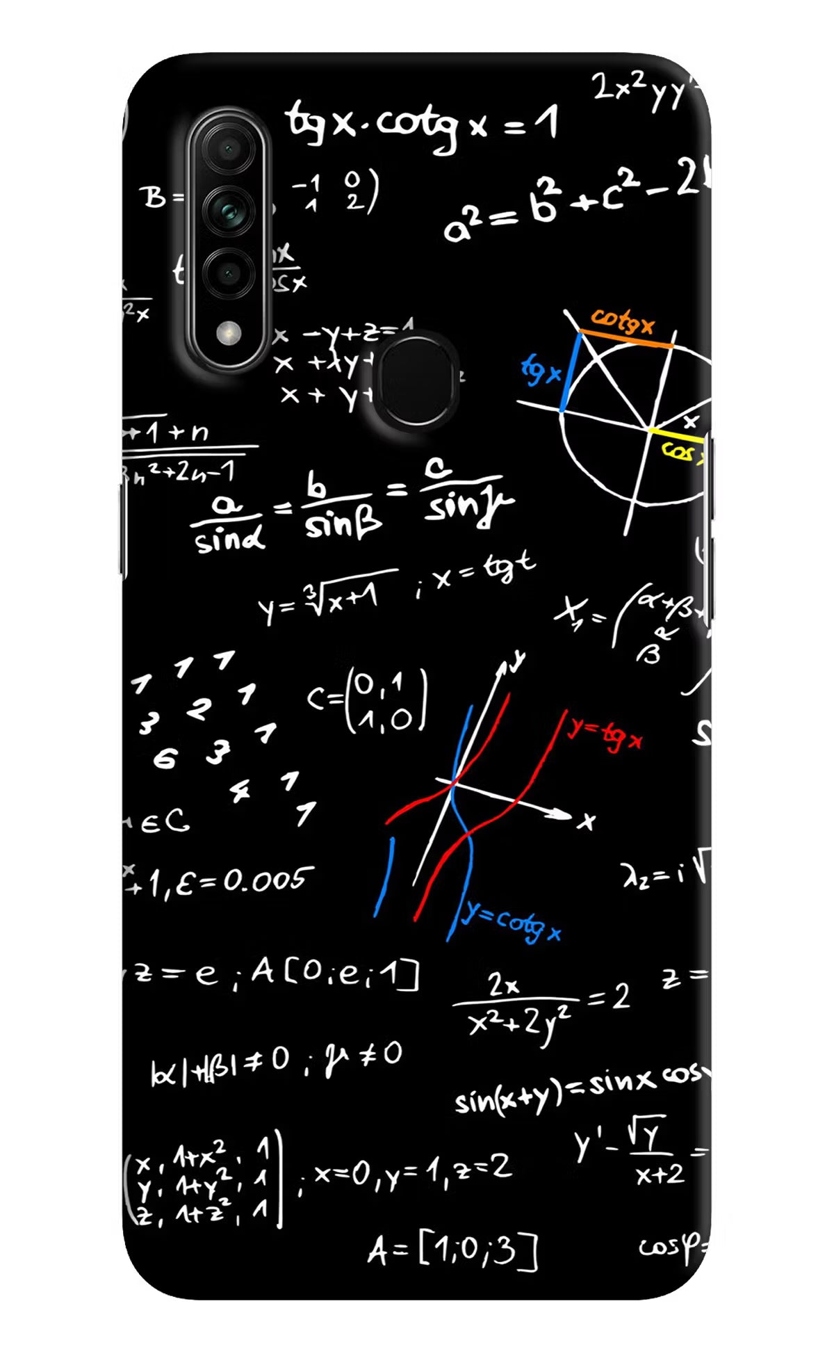 Mathematics Formula Oppo A31 Hard Case Back Cover by Casekaro
