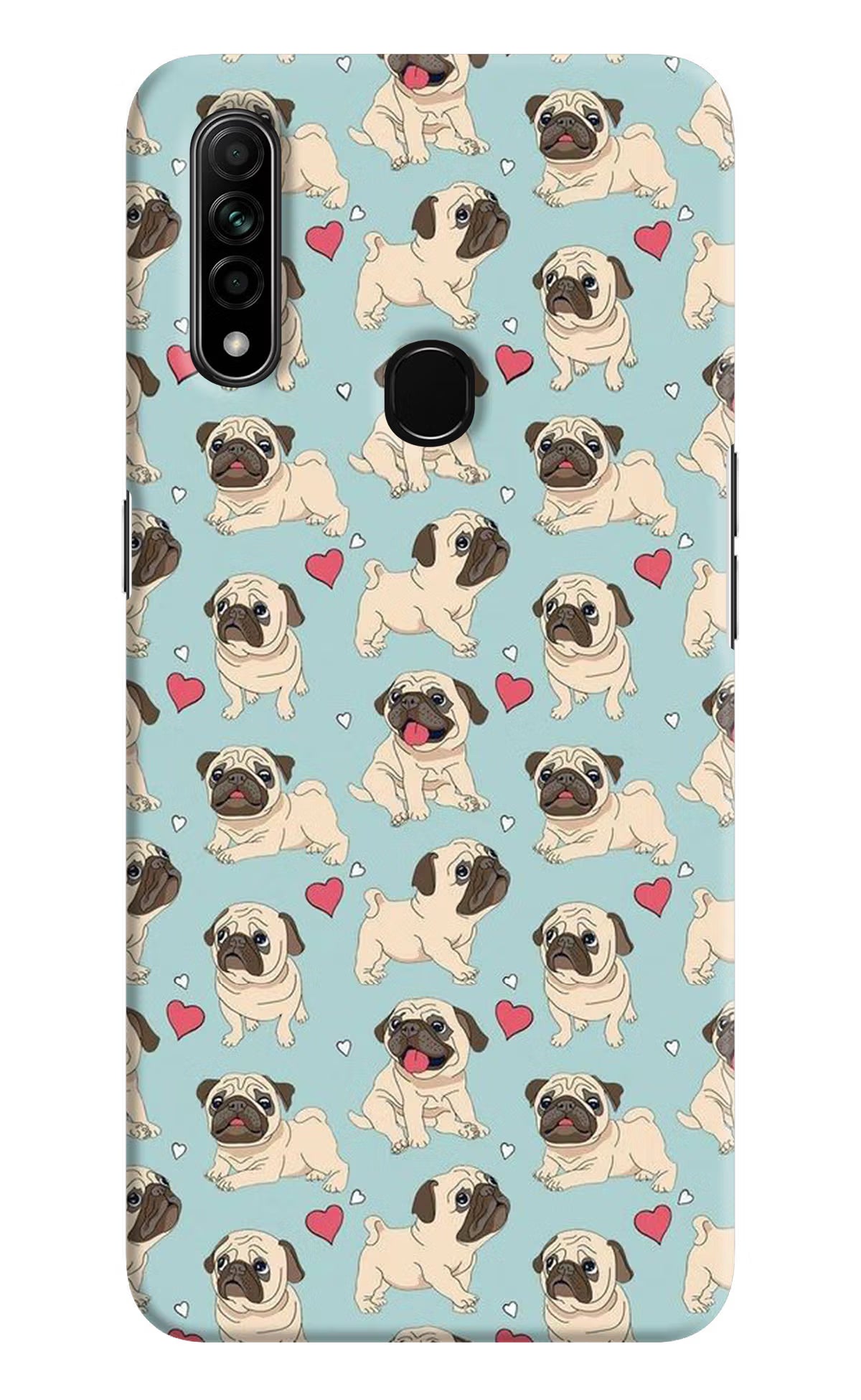 Pug Dog Oppo A31 Hard Case Back Cover by Casekaro