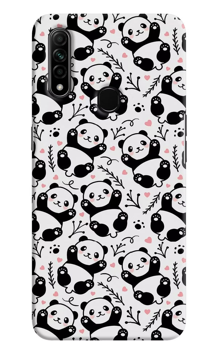 Cute Panda Oppo A31 Back Cover, Hard case