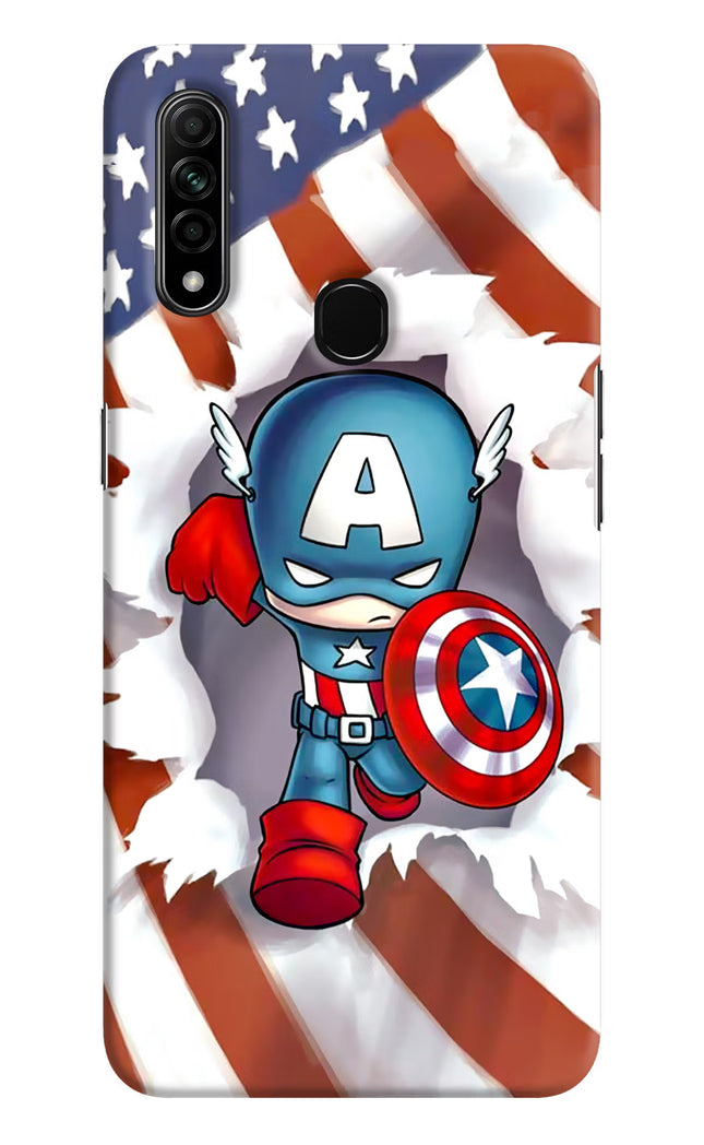 Captain America Oppo A31 Hard Case Back Cover by Casekaro