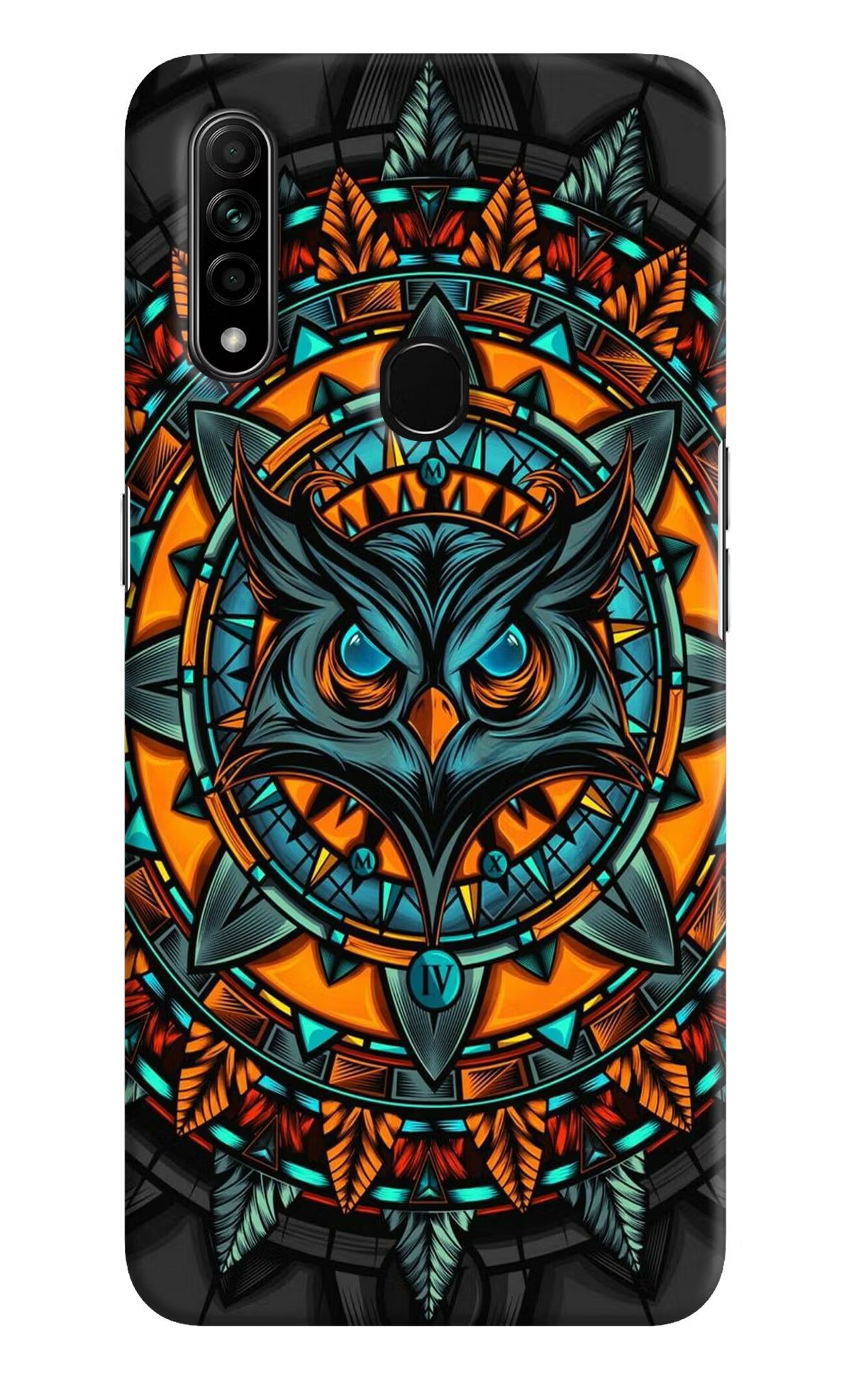 Angry Owl Art Oppo A31 Hard Case Back Cover by Casekaro