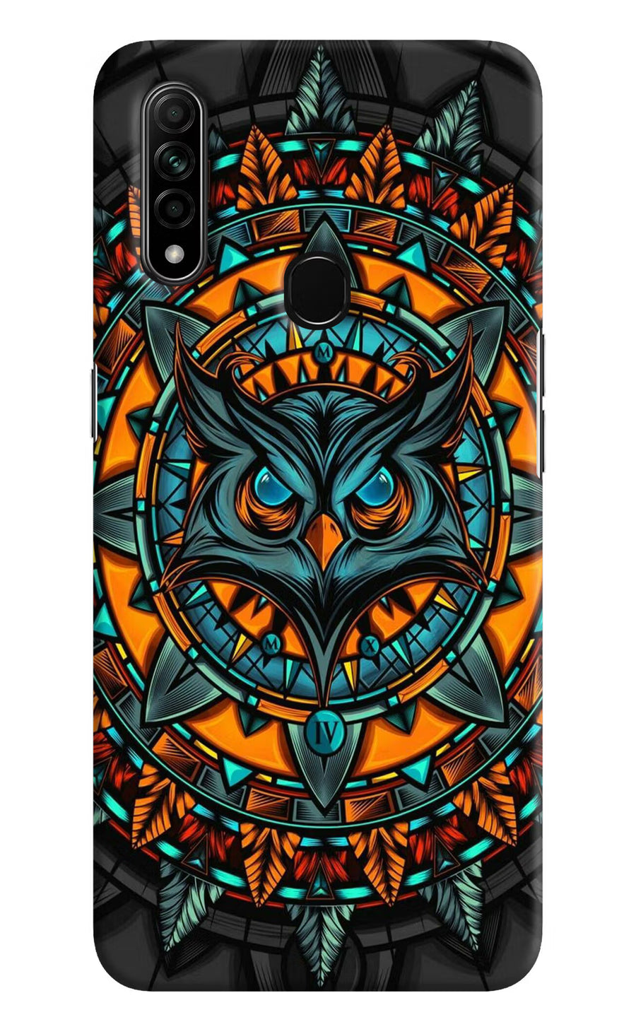 Angry Owl Art Oppo A31 Back Cover, Hard case