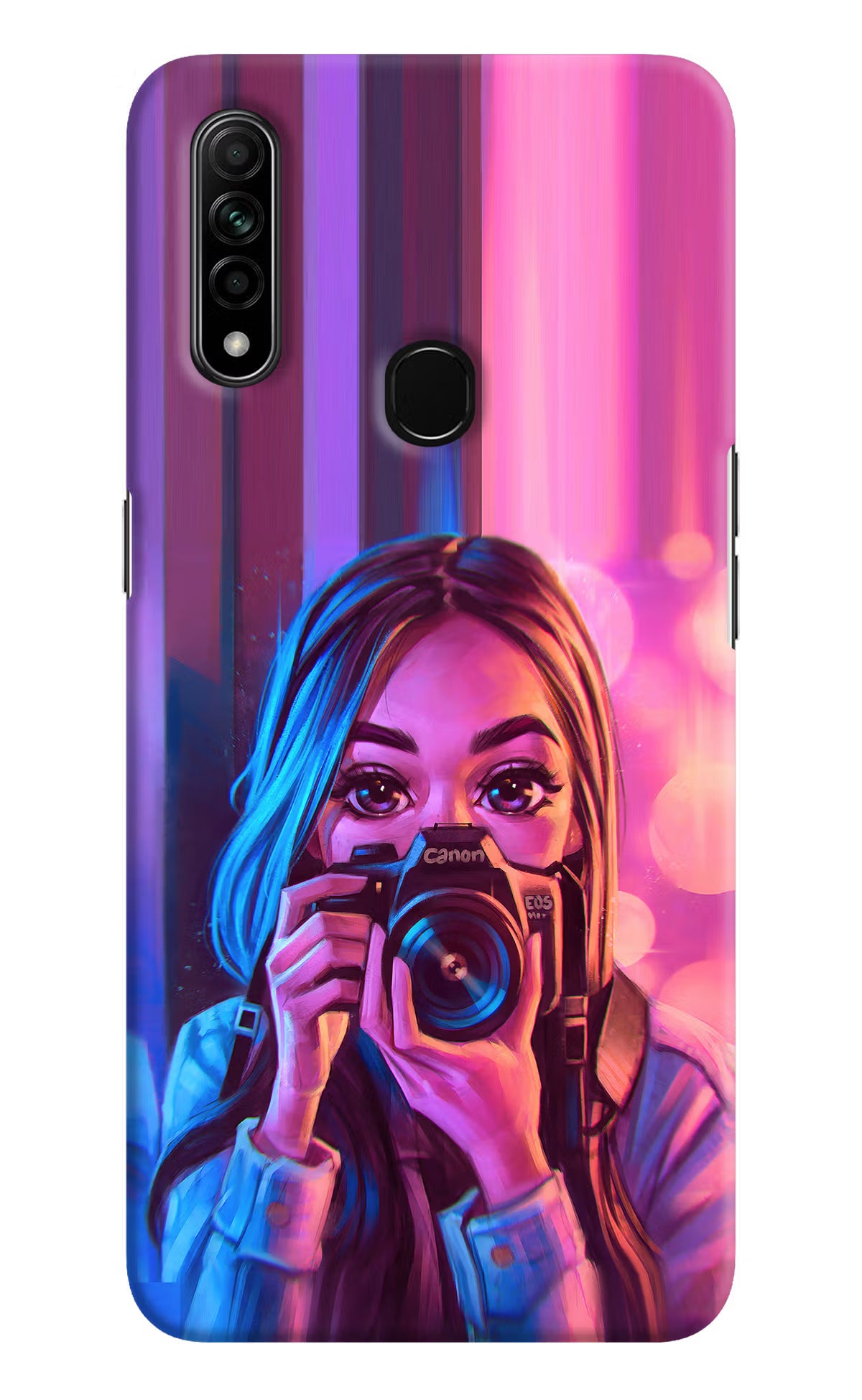 Girl Photographer Oppo A31 Hard Case Back Cover by Casekaro