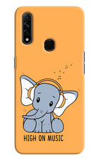 High On Music Oppo A31 Hard Case Back Cover by Casekaro
