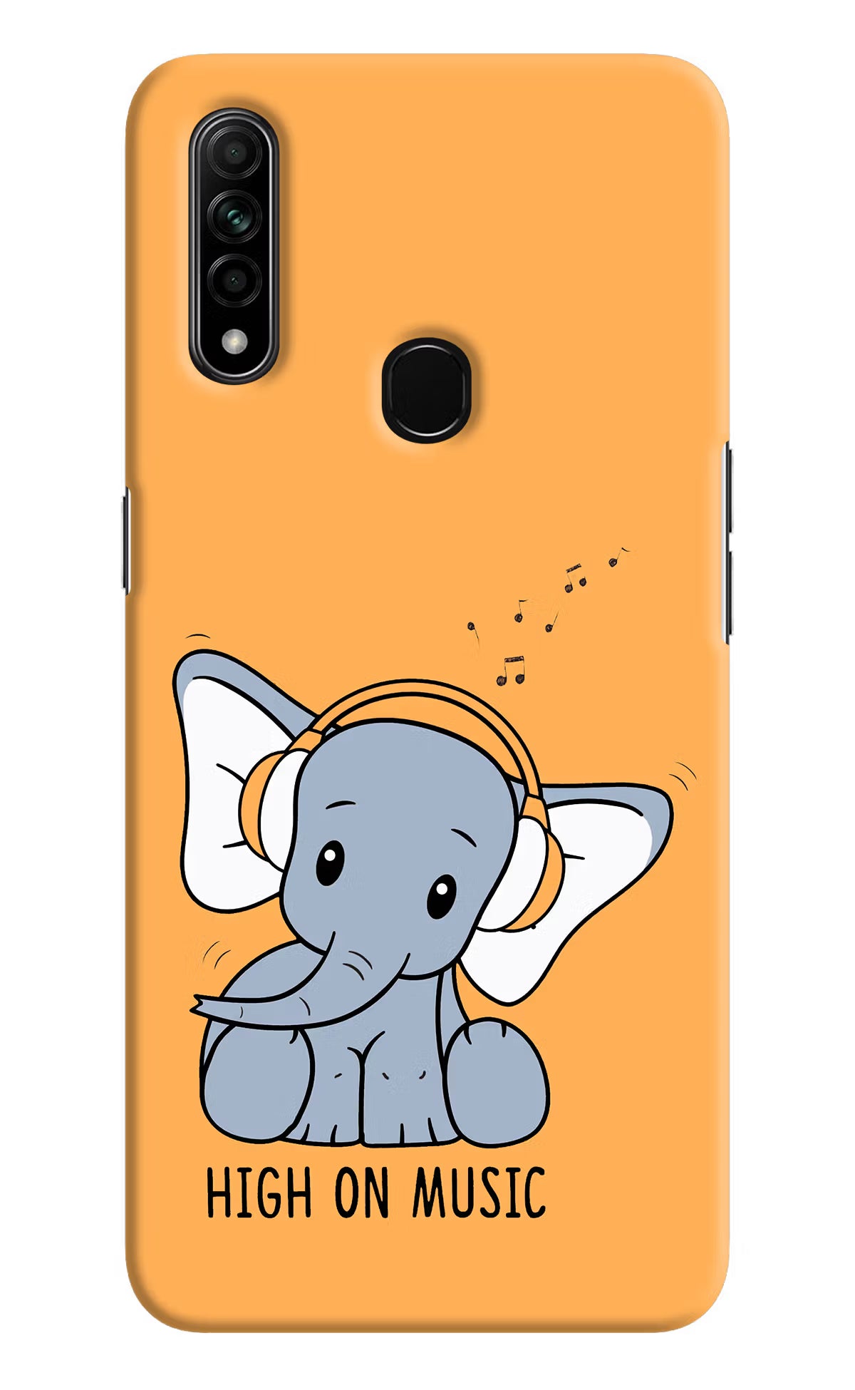 High On Music Oppo A31 Hard Case Back Cover by Casekaro