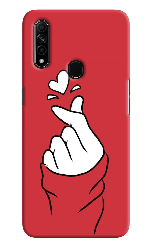 Korean Love Sign Oppo A31 Hard Case Back Cover by Casekaro