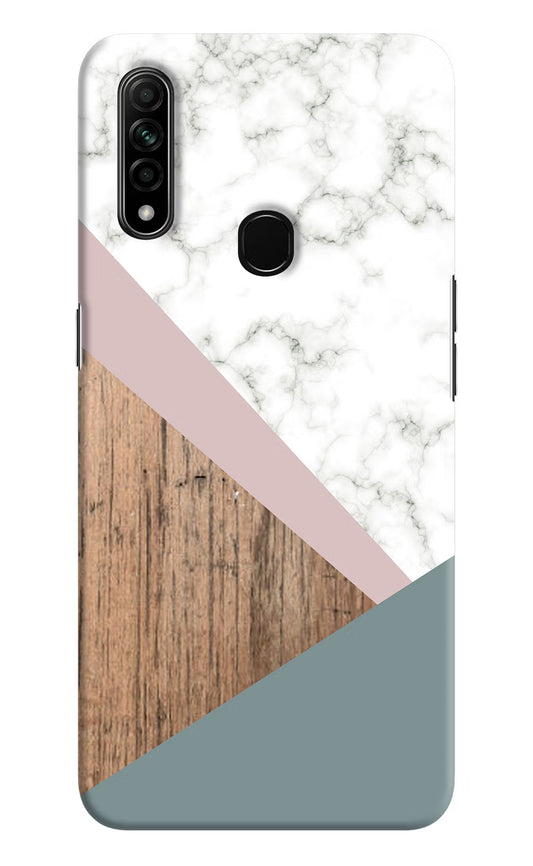Marble wood Abstract Oppo A31 Hard Case Back Cover by Casekaro