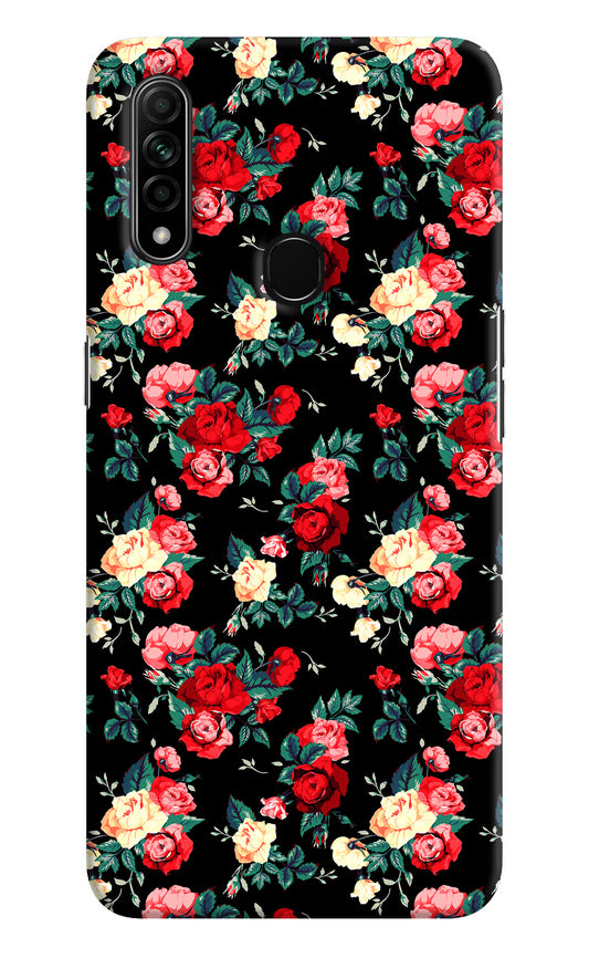 Rose Pattern Oppo A31 Hard Case Back Cover by Casekaro