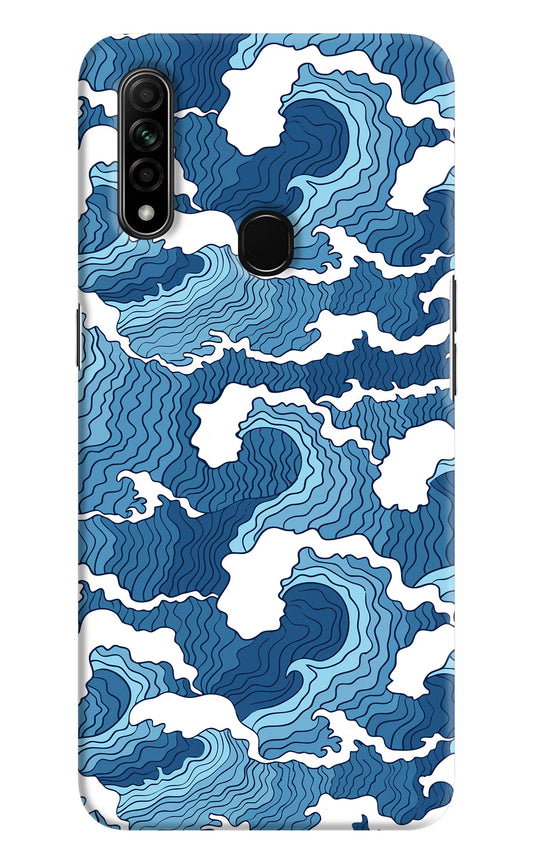 Blue Waves Oppo A31 Hard Case Back Cover by Casekaro