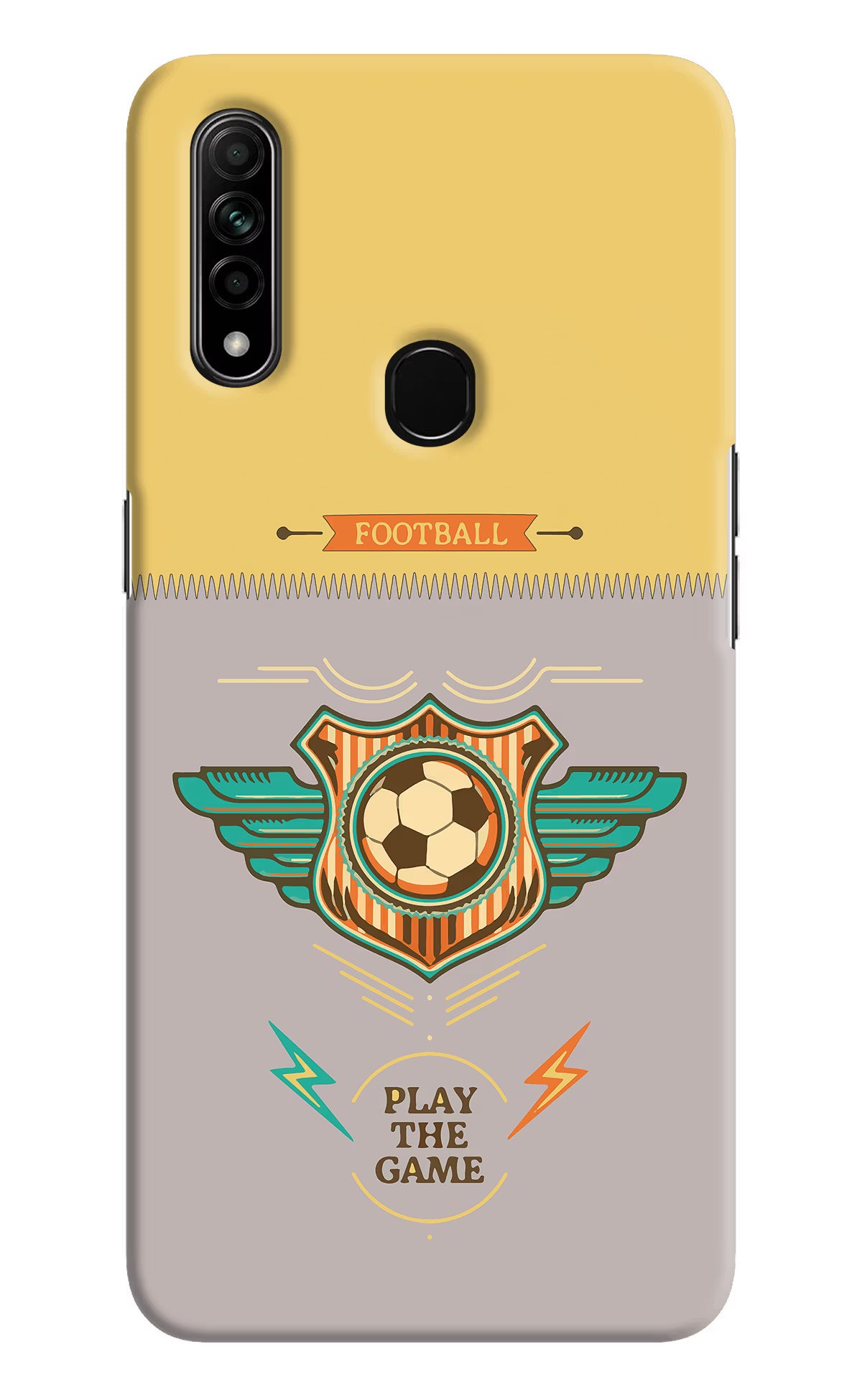 Football Oppo A31 Hard Case Back Cover by Casekaro