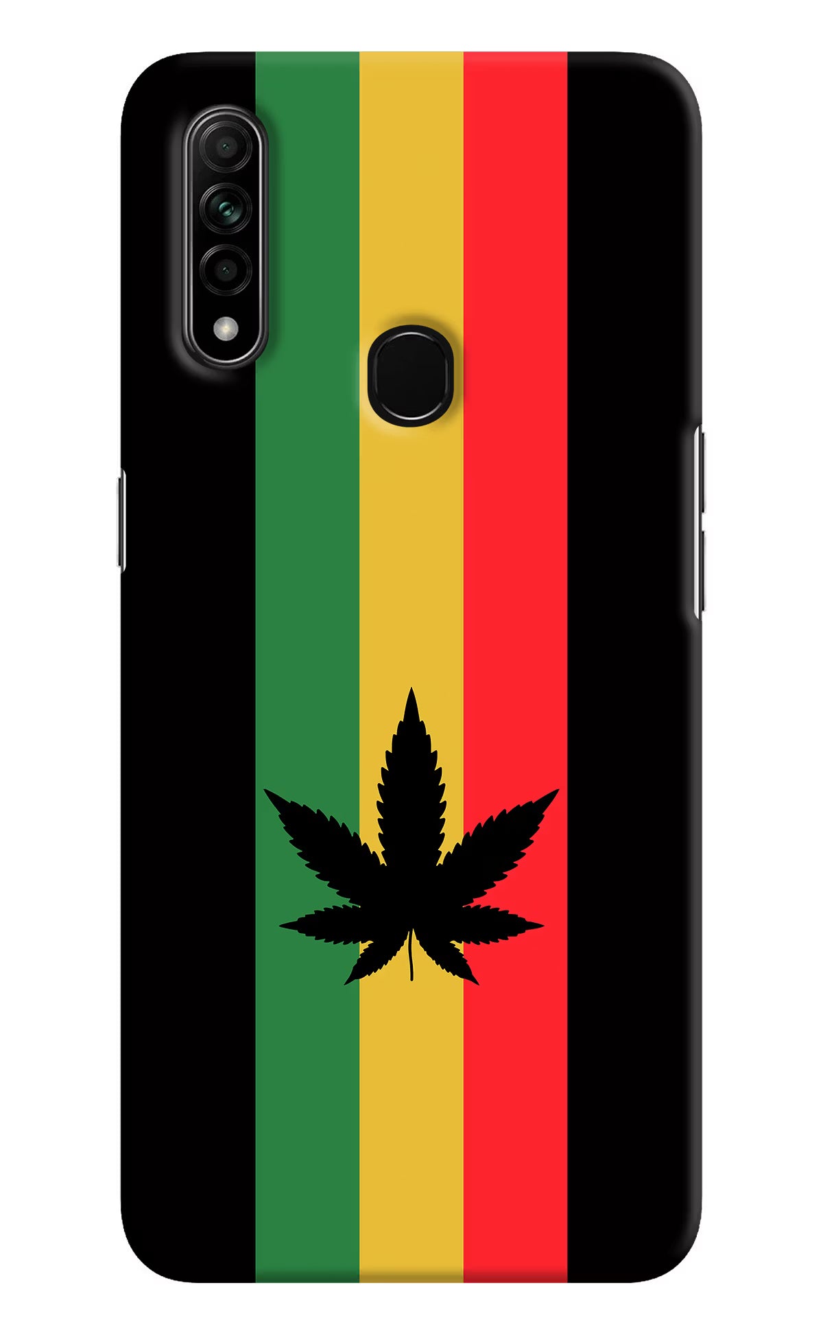 Weed Flag Oppo A31 Hard Case Back Cover by Casekaro