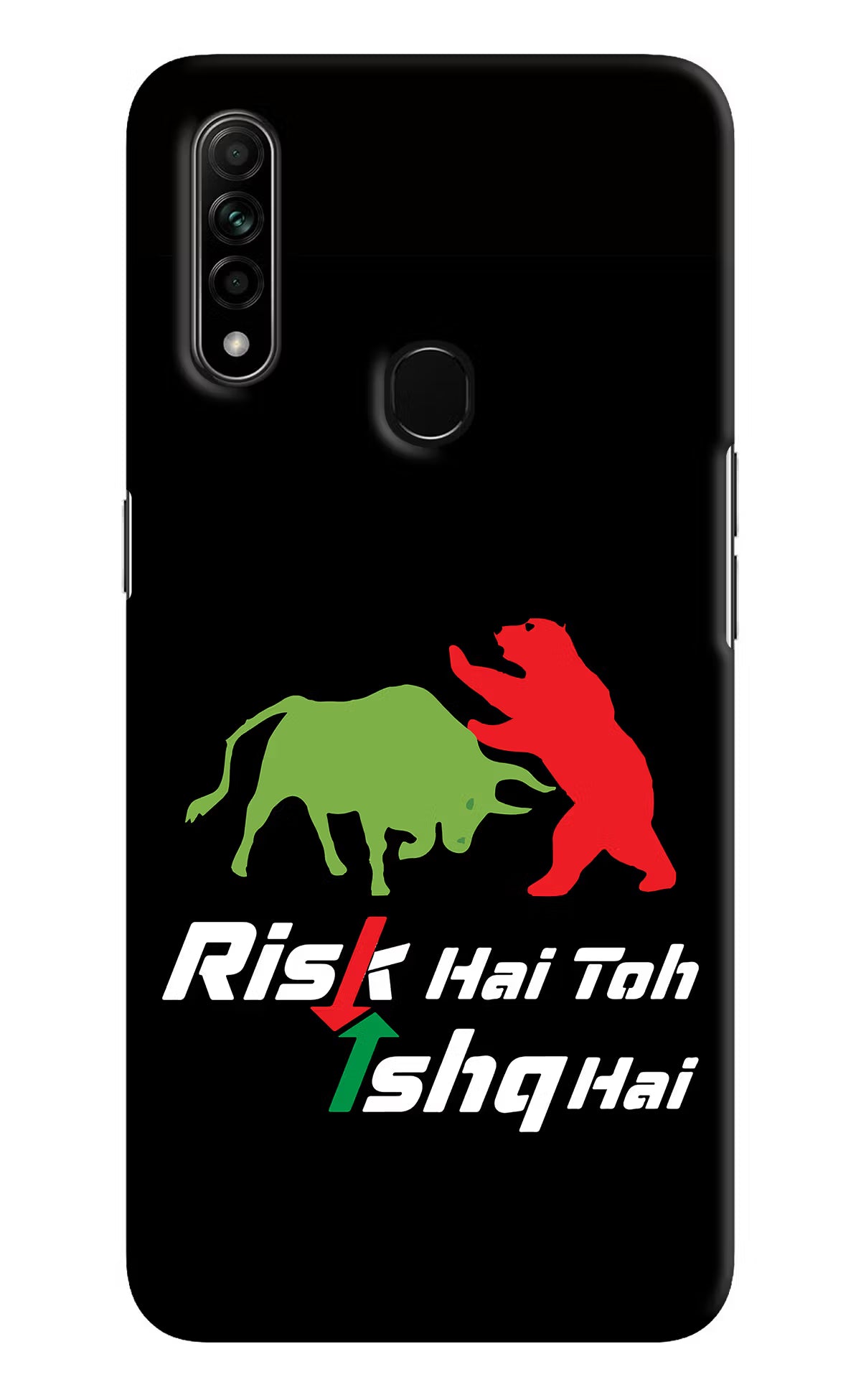 Risk Hai Toh Ishq Hai Oppo A31 Hard Case Back Cover by Casekaro