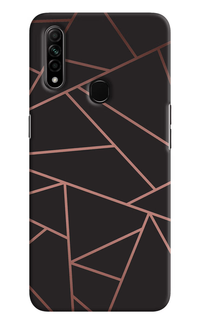 Geometric Pattern Oppo A31 Hard Case Back Cover by Casekaro
